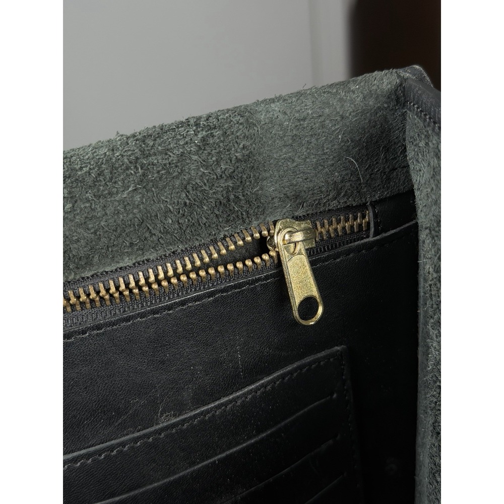 Vintage Coach Leather Briefcase Messenger Black Bag Classic Turnlock w Strap - Picture 13 of 16